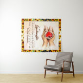 おばあちゃんからひまわりの贈り物 タペストリー (インサイチュ(横))