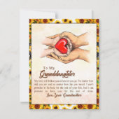 おばあちゃんからひまわりの贈り物 招待状 (正面)