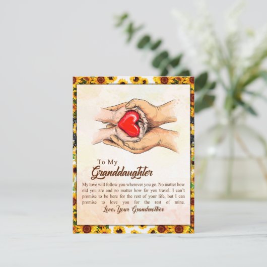 おばあちゃんからひまわりの贈り物 招待状 (スタンド正面)