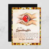 おばあちゃんからひまわりの贈り物 招待状 (正面/裏面)