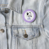 おばあちゃんかわいい子ネコ猫の水玉模様 缶バッジ (インサイチュ)