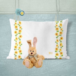 おばあちゃんかわいらしカスタムひまわりモノグラムCC0293 枕カバー