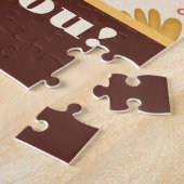 おばあちゃんかわいらしフォト春デイジーフラワーカスタムズ ジグソーパズル (側面)