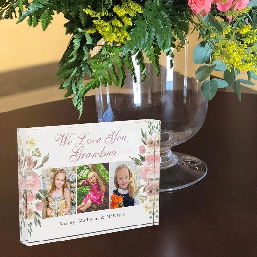 おばあちゃんかわいらしフローラ母の日 フォトブロック