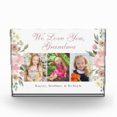 おばあちゃんかわいらしフローラ母の日 フォトブロック (正面)