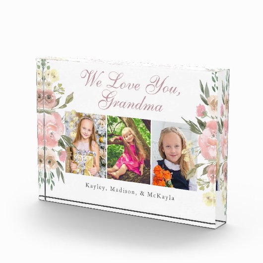 おばあちゃんかわいらしフローラ母の日 フォトブロック (右)