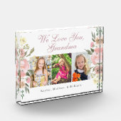 おばあちゃんかわいらしフローラ母の日 フォトブロック (左)