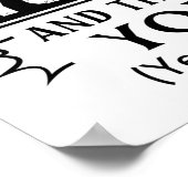 おばあちゃんがいるなんて怖がら熱狂するない ポスター (角)