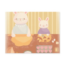 おばあちゃんがクッキーを焼く
