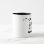 おばあちゃんがドラムスのドラムセットをロック マグカップ (中央)