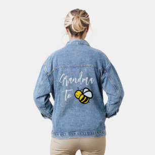 おばあちゃんが働きバチに!ベビーシャワー ウェディング デニムジャケット