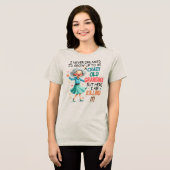 おばあちゃんが元気すぎ  トライブレンドＴシャツ (正面全面)