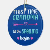 おばあちゃんが初めて台無しに切り替える1st セラミックオーナメント (左)