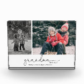 おばあちゃんが台本を作って写真上のプレゼントを2つ フォトブロック (正面)