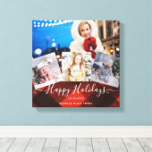 おばあちゃんが大好き – フォトコラージュおばあちゃんプレゼント キャンバスプリント (インサイチュ (ウッドフロア))