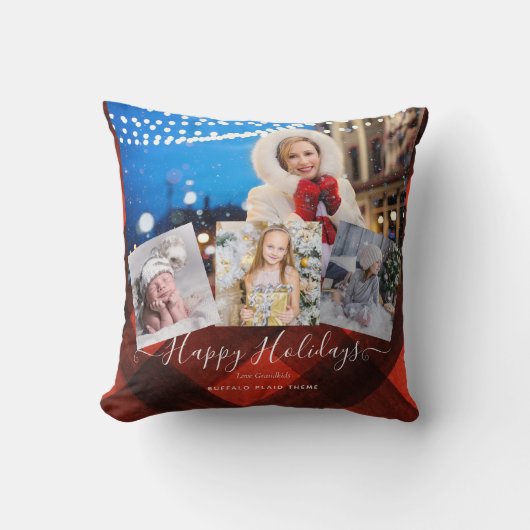 おばあちゃんが大好き – フォトコラージュおばあちゃんプレゼント クッション (正面)