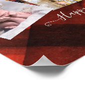 おばあちゃんが大好き – フォトコラージュおばあちゃんプレゼント ポスター (角)