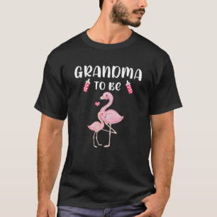 おばあちゃんが女の子のためのフラミンゴのベビーシャワー Tシャツ