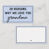 おばあちゃんが好きな理由（かわいい） ノートカード (正面/裏面)