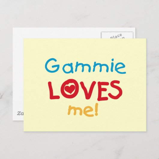 おばあちゃんが好きなTシャツ＆ギフト ポストカード (正面/裏面)