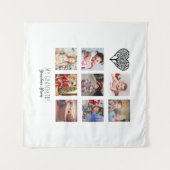 おばあちゃんが家族の木の写真が大好き タペストリー (正面(横))