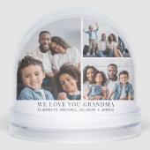 おばあちゃんが愛する写真コラージュ雪の球体 (正面)