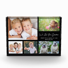 おばあちゃんが愛する白い台本のコラージュ フォトブロック