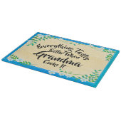 おばあちゃんが文字を変えておいしさ カッティングボード (角)