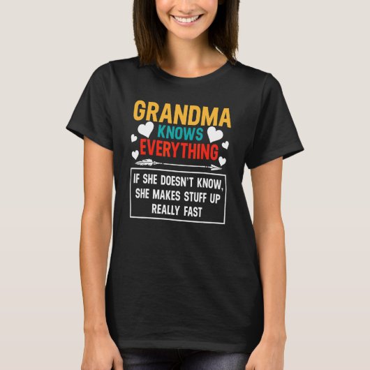 おばあちゃんが母の日を知る Tシャツ (正面)