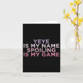 おばあちゃんが私の名前よ甘やかすのが私のゲームよ面白いママたち カード (黄色い花)