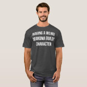 おばあちゃんが風変わりキャラクターを作る Tシャツ (正面フル)