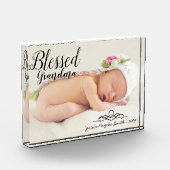 おばあちゃんが1枚の写真を描くオプション フォトブロック (左)