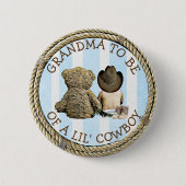 おばあちゃんがLil Cowboyボタンになる 缶バッジ (正面)