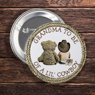 おばあちゃんがLil Cowboyボタンになる 缶バッジ