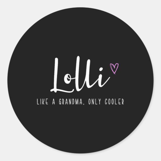 おばあちゃんだけのお母クールさんの日のようにロリ ラウンドシール (正面)