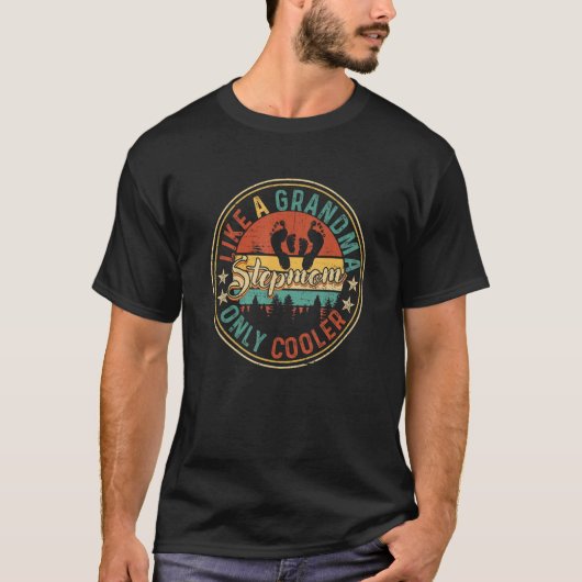 おばあちゃんだけのクールヴィンテージ母様 Tシャツ (正面)
