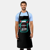 おばあちゃんって私のジャム エプロン (着用した状態)
