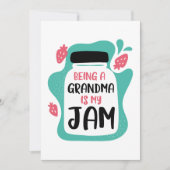 おばあちゃんって私のジャム サンキューカード (正面)