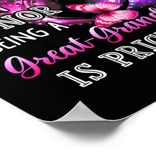 おばあちゃんであることはおばあちゃんであることの名誉であ素晴らしる ポスター (角)