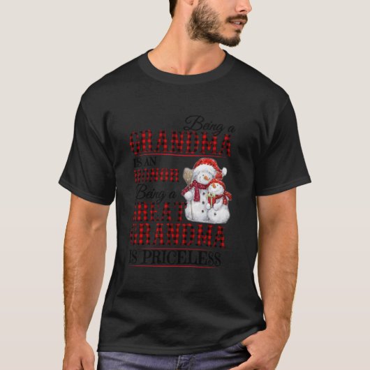 おばあちゃんであることは光栄です Tシャツ (正面)