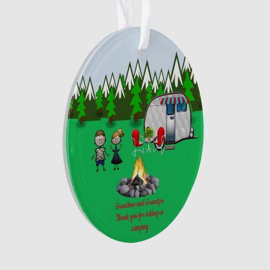 おばあちゃんとおじいちゃんありがとう オーナメント (正面)