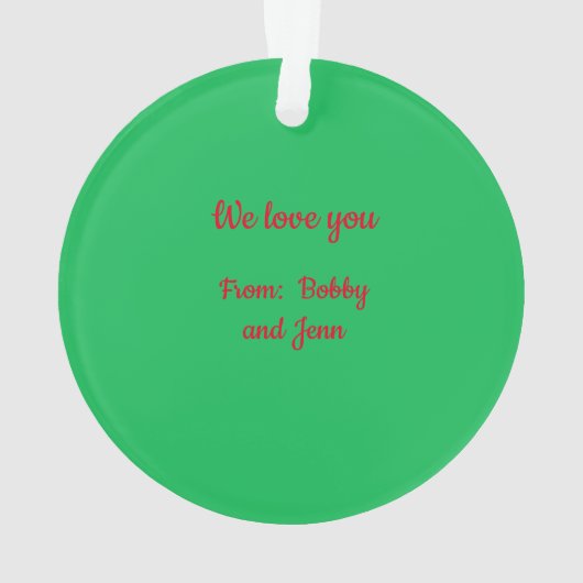 おばあちゃんとおじいちゃんありがとう オーナメント (裏面)