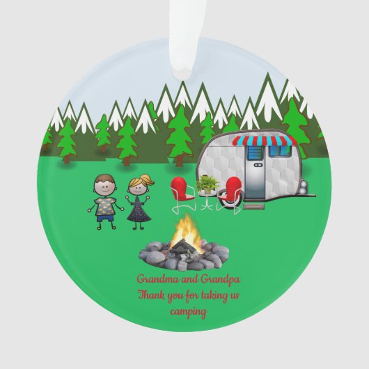 おばあちゃんとおじいちゃんありがとう オーナメント (正面)