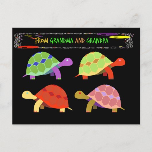 おばあちゃんとおじいちゃんから孫のためだけ ポストカード (正面)