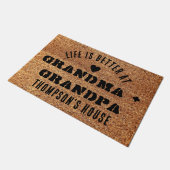 おばあちゃんとおじいちゃんの家かわいい人生 ドアマット (アングル)