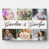 おばあちゃんとおじいちゃんフォトコラージュ フォトプラーク (正面)