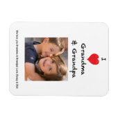 おばあちゃんとおばあちゃんが大好きな写真のマグネット記念 マグネット (横)