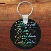 おばあちゃんとおばあちゃん素晴らしフローラ キーホルダー (正面)