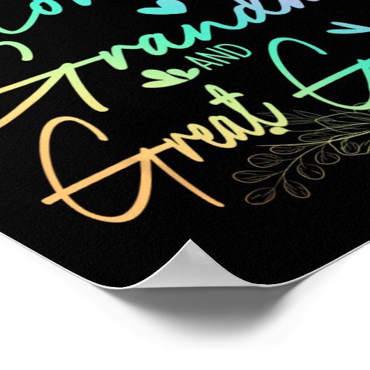 おばあちゃんとおばあちゃん素晴らしフローラ ポスター (角)