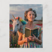 おばあちゃんとそのユニコーン ポストカード (正面)